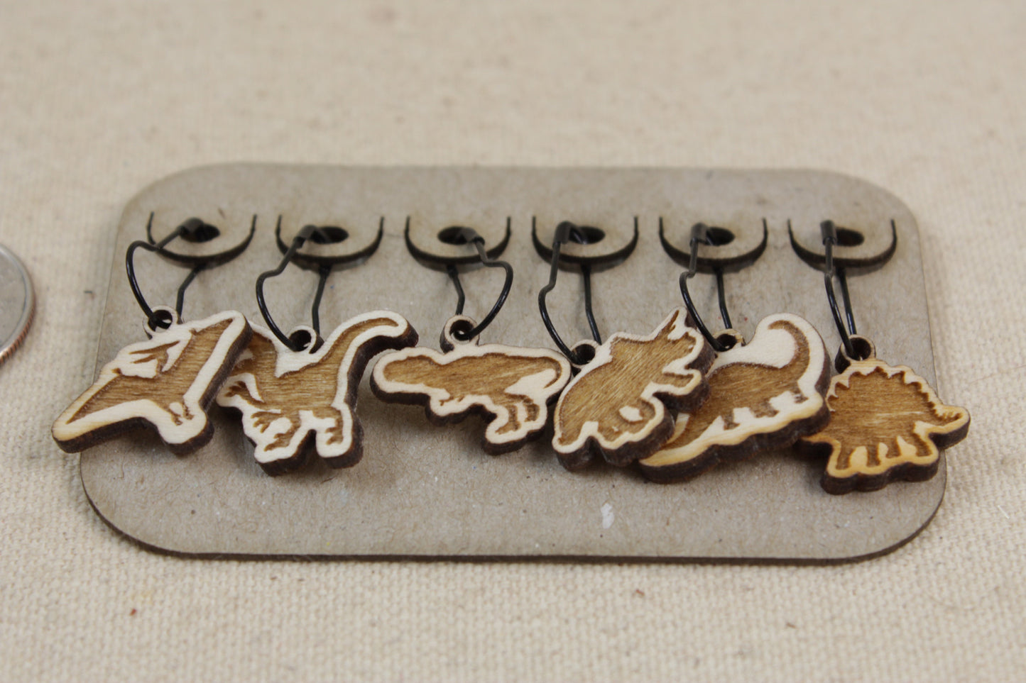 Stitch Markers set of 6 Dinosaurs