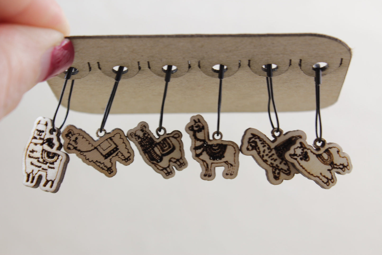 Stitch Markers set of 6 Llama