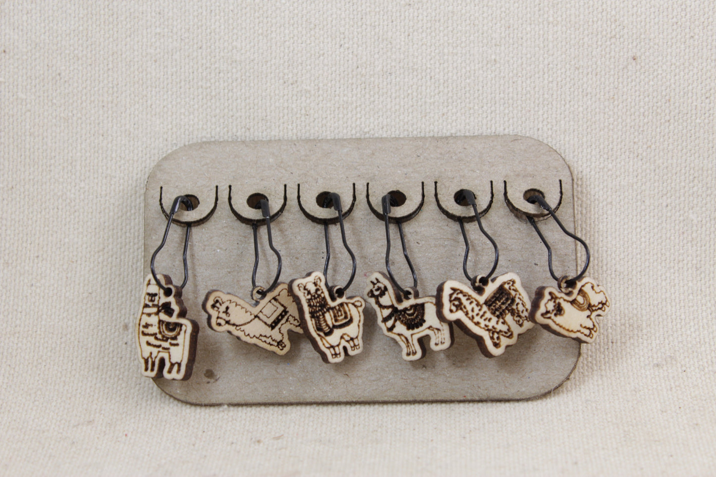 Stitch Markers set of 6 Llama