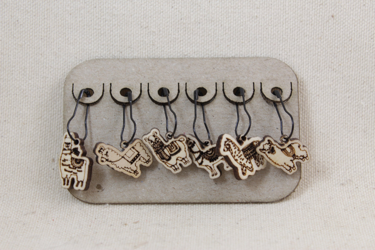 Stitch Markers set of 6 Llama