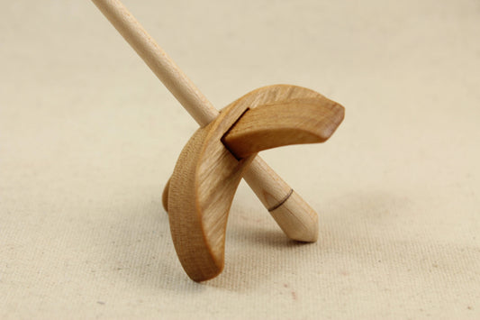 Cherry Mini Turkish Drop Spindle 2.5 inch arms 4.25 tall