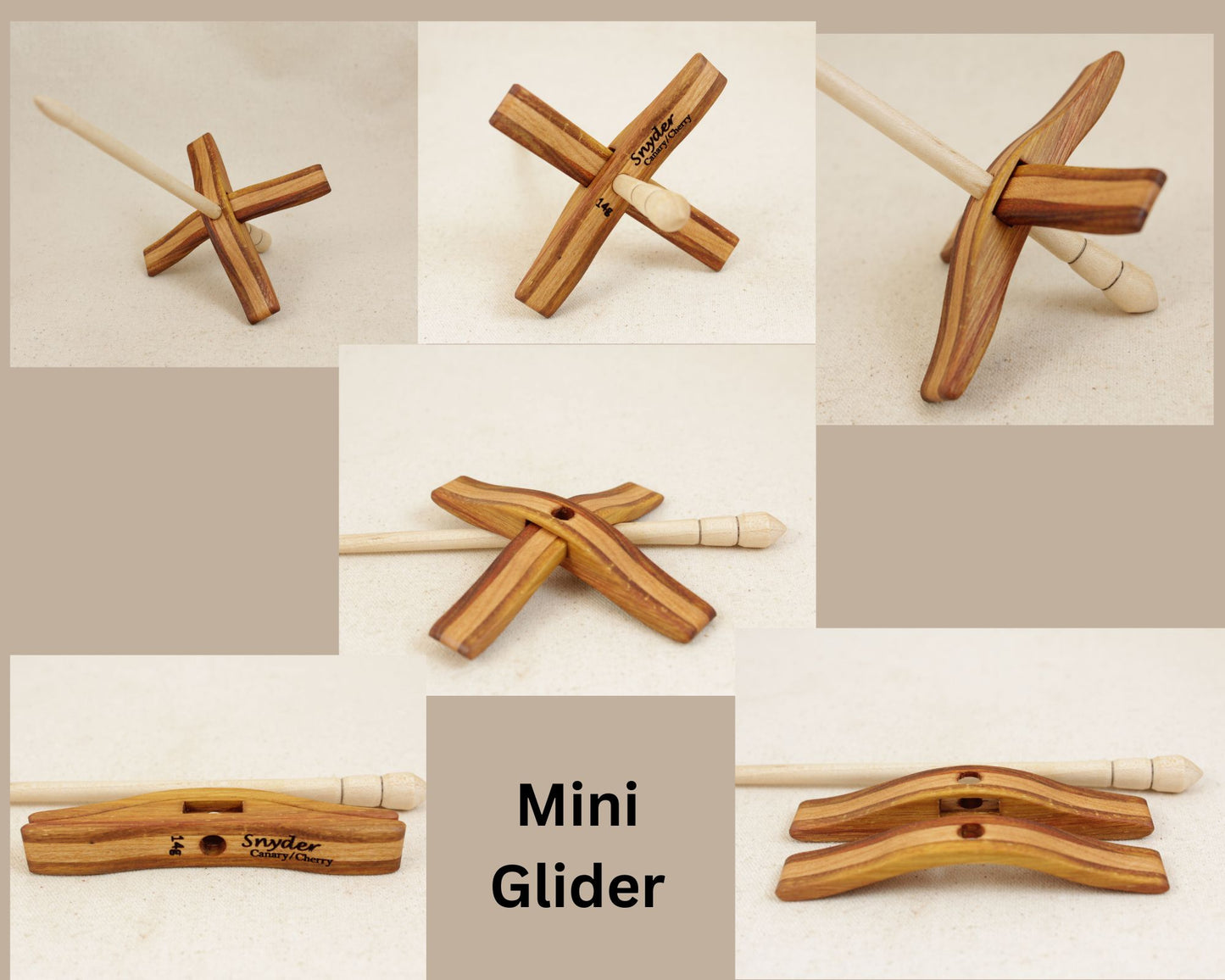 Canary/Cherry Glider Turkish Drop Spindle