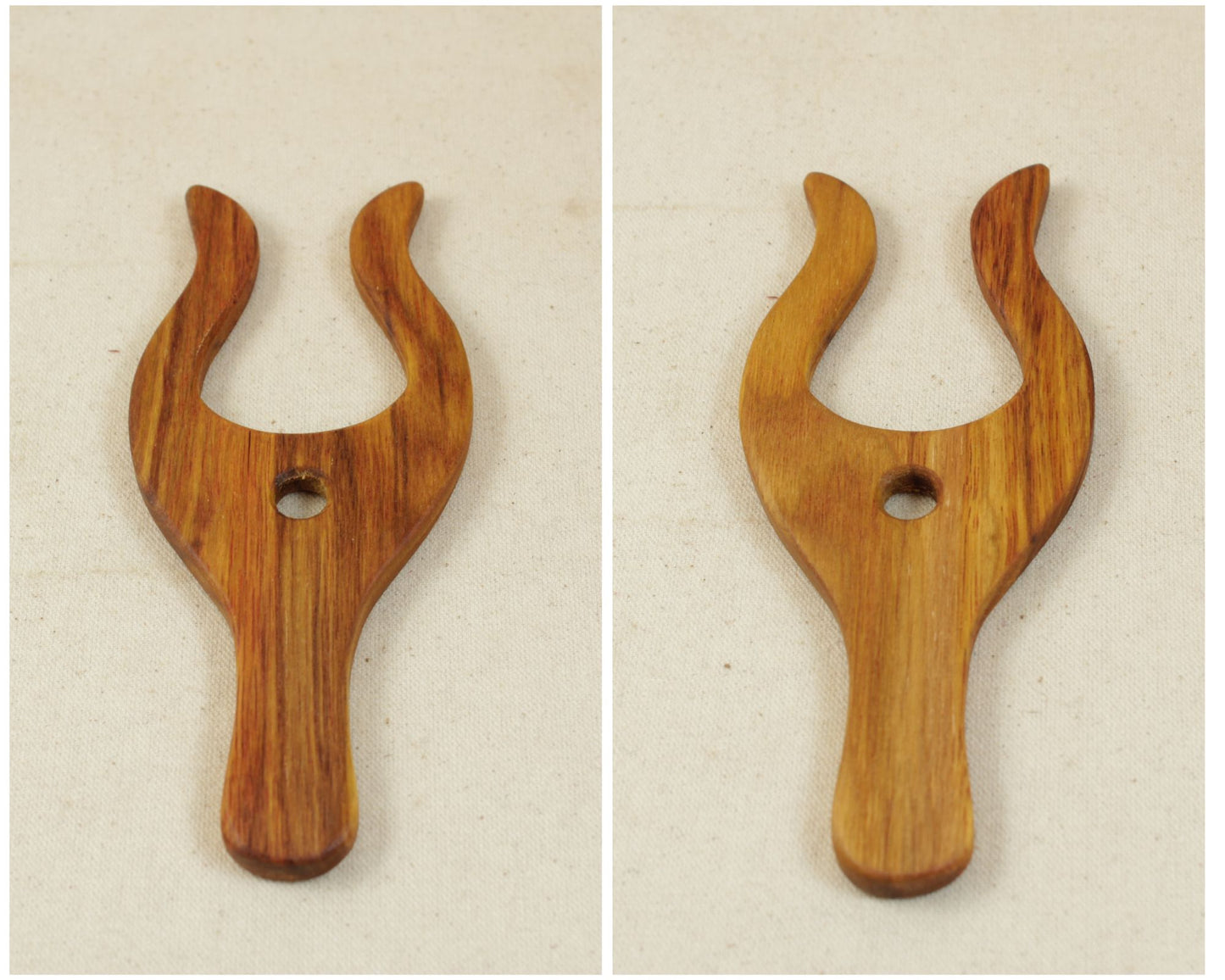 Canarywood Curved Lucet w/handle