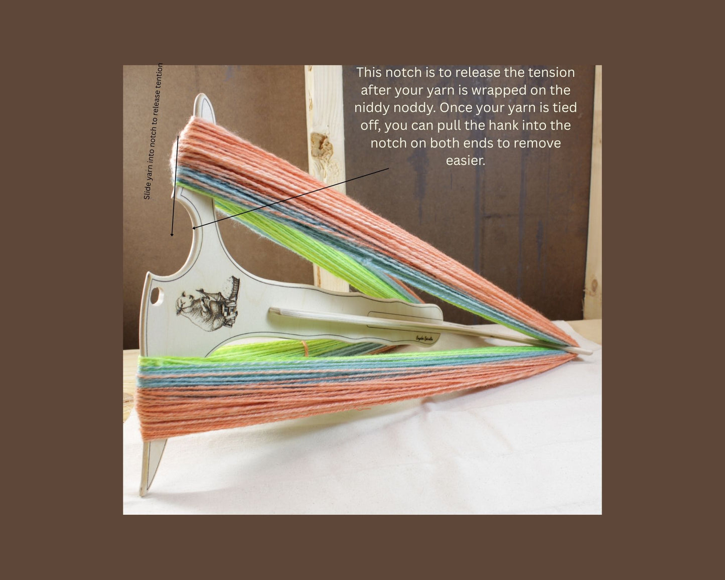 2 YD Wooden Niddy Noddy