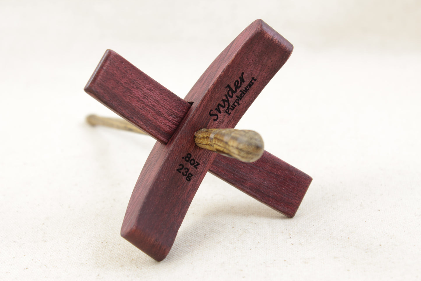 Purpleheart/Bocote Lil' Standard Turkish Drop Spindle