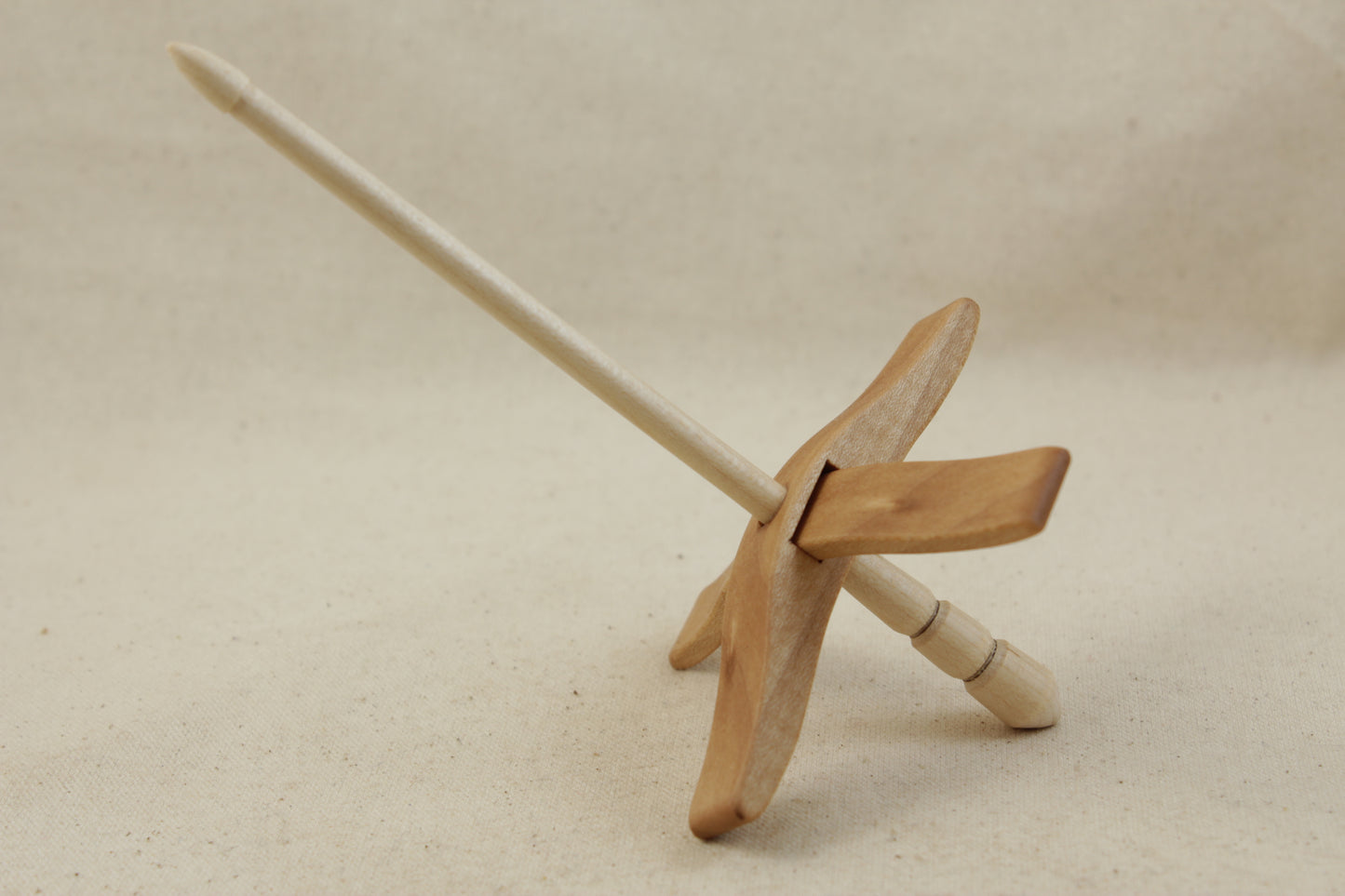 Tiger Maple Mini Glider Turkish Drop Spindle