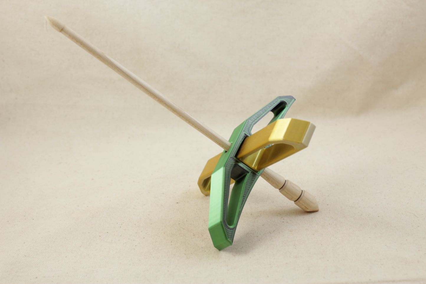 3D printed Dichromatic Deco Turkish Drop Spindle