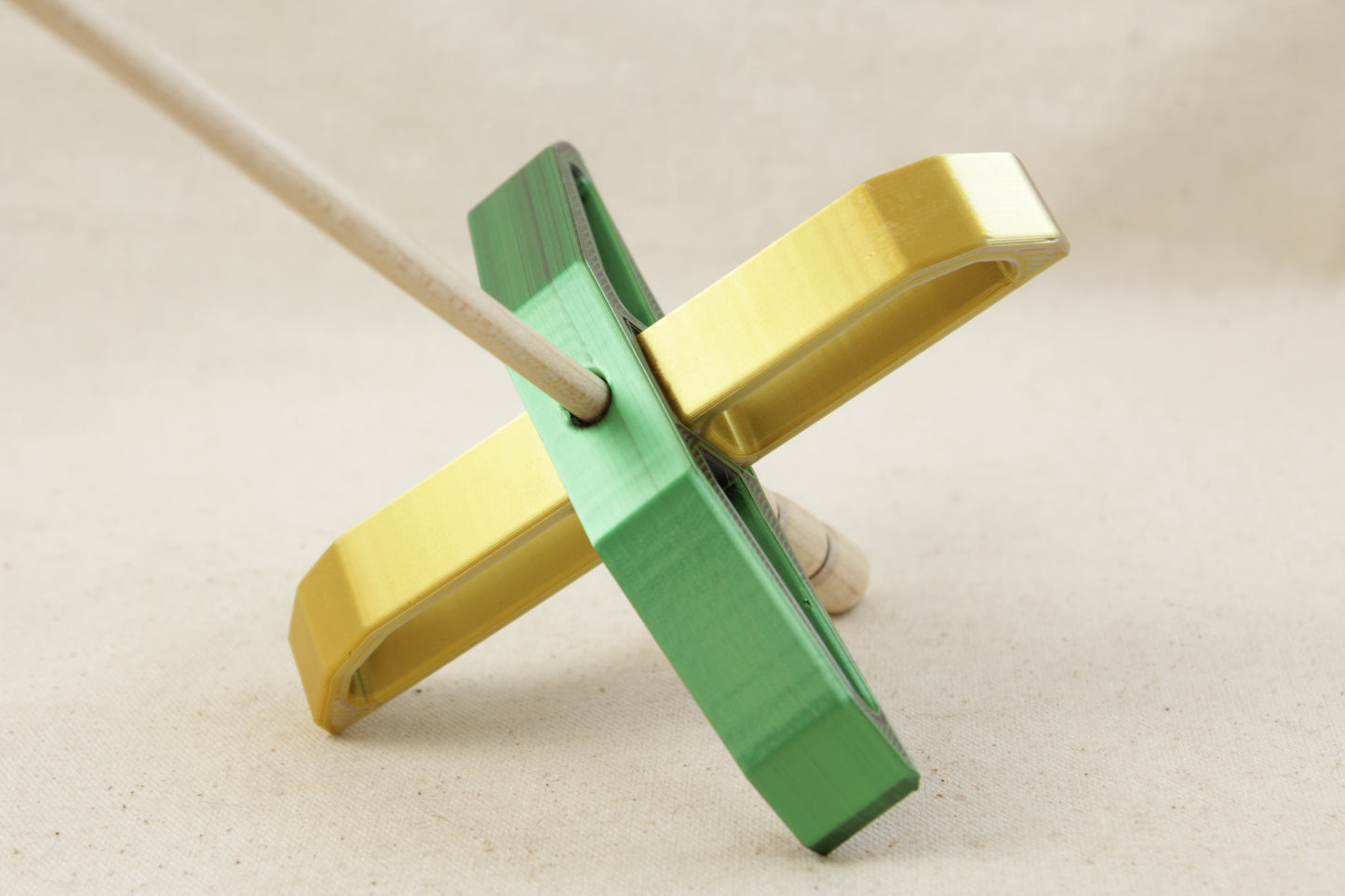 3D printed Dichromatic Deco Turkish Drop Spindle