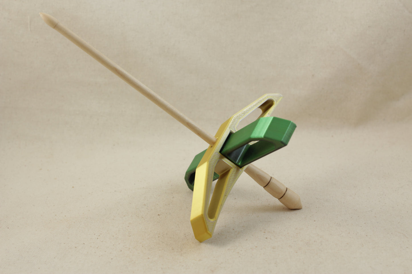 3D printed Dichromatic Deco Turkish Drop Spindle