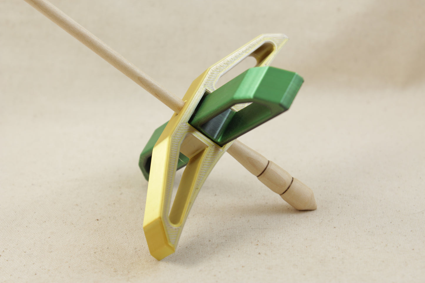 3D printed Dichromatic Deco Turkish Drop Spindle