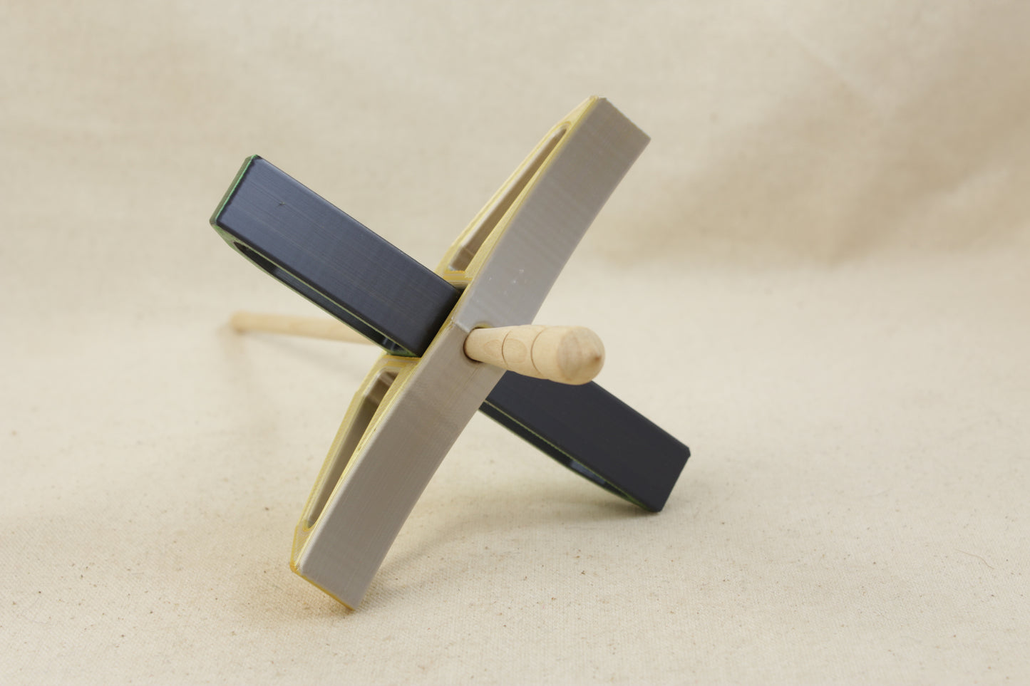 3D printed Dichromatic Deco Turkish Drop Spindle