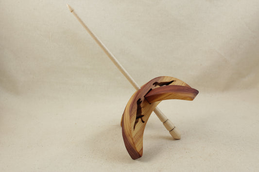 Cut-out T-rex Turkish Drop Spindle