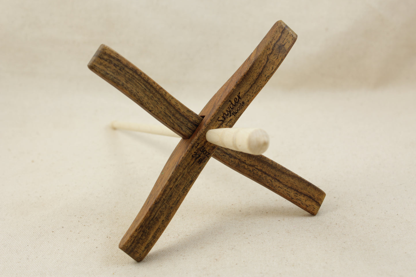 Bocote Full Size Glider Turkish Drop Spindle