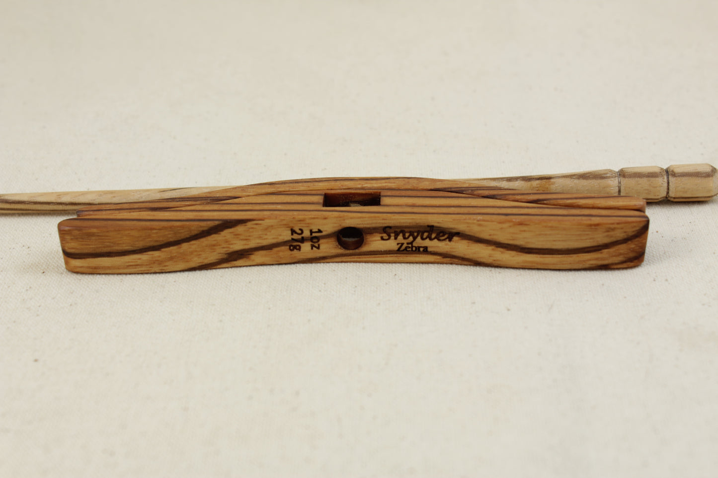 Zebrawood/Zebrawood Full Size Glider Turkish Drop Spindle