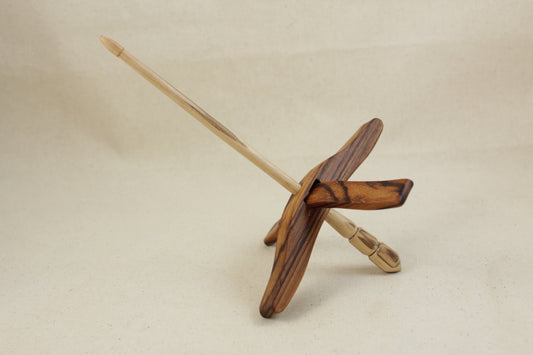 Zebrawood/Zebrawood Medium Glider Turkish Drop Spindle