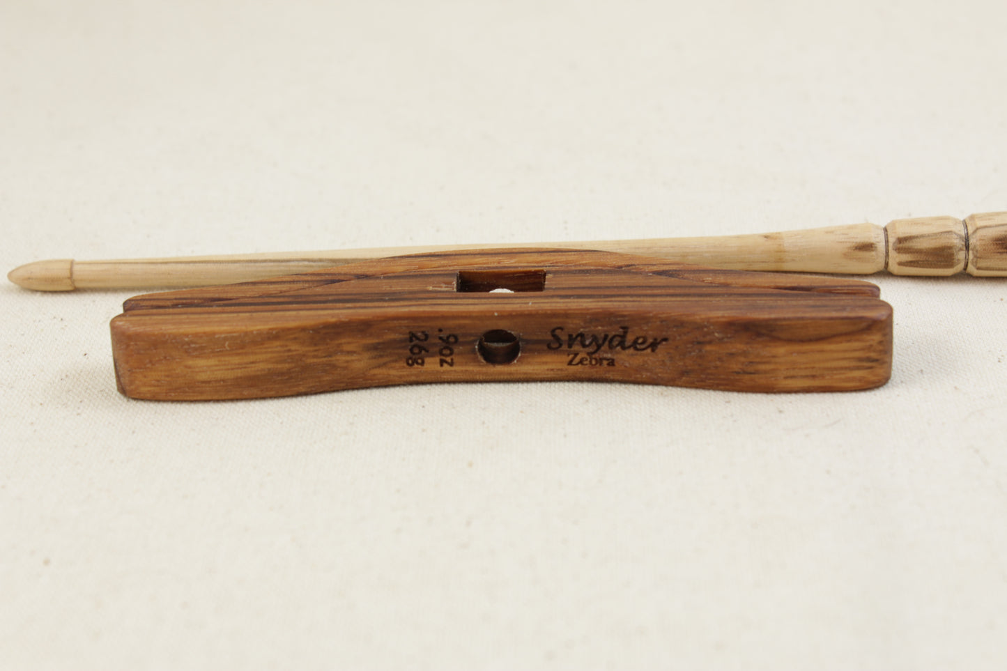 Zebrawood/Zebrawood Medium Glider Turkish Drop Spindle
