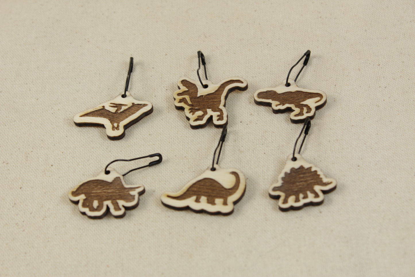 Stitch Markers set of 6 Dinosaurs