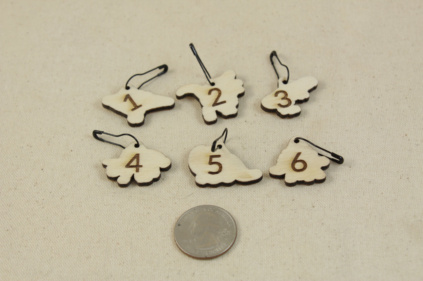 Stitch Markers set of 6 Dinosaurs