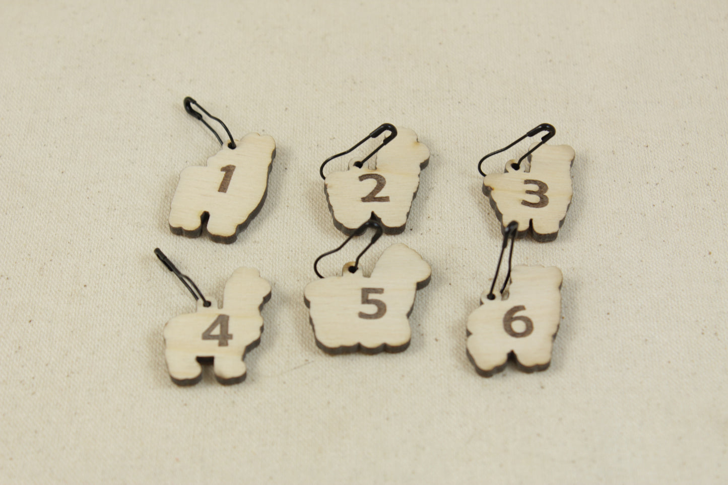 Stitch Markers set of 6 Llama