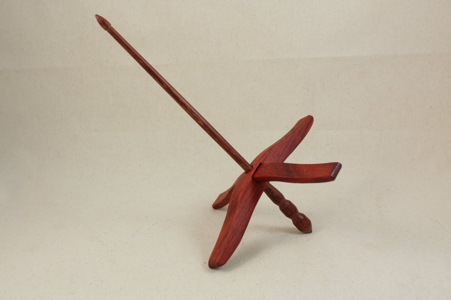 Padauk/Padauk Full Size Glider Turkish Drop Spindle