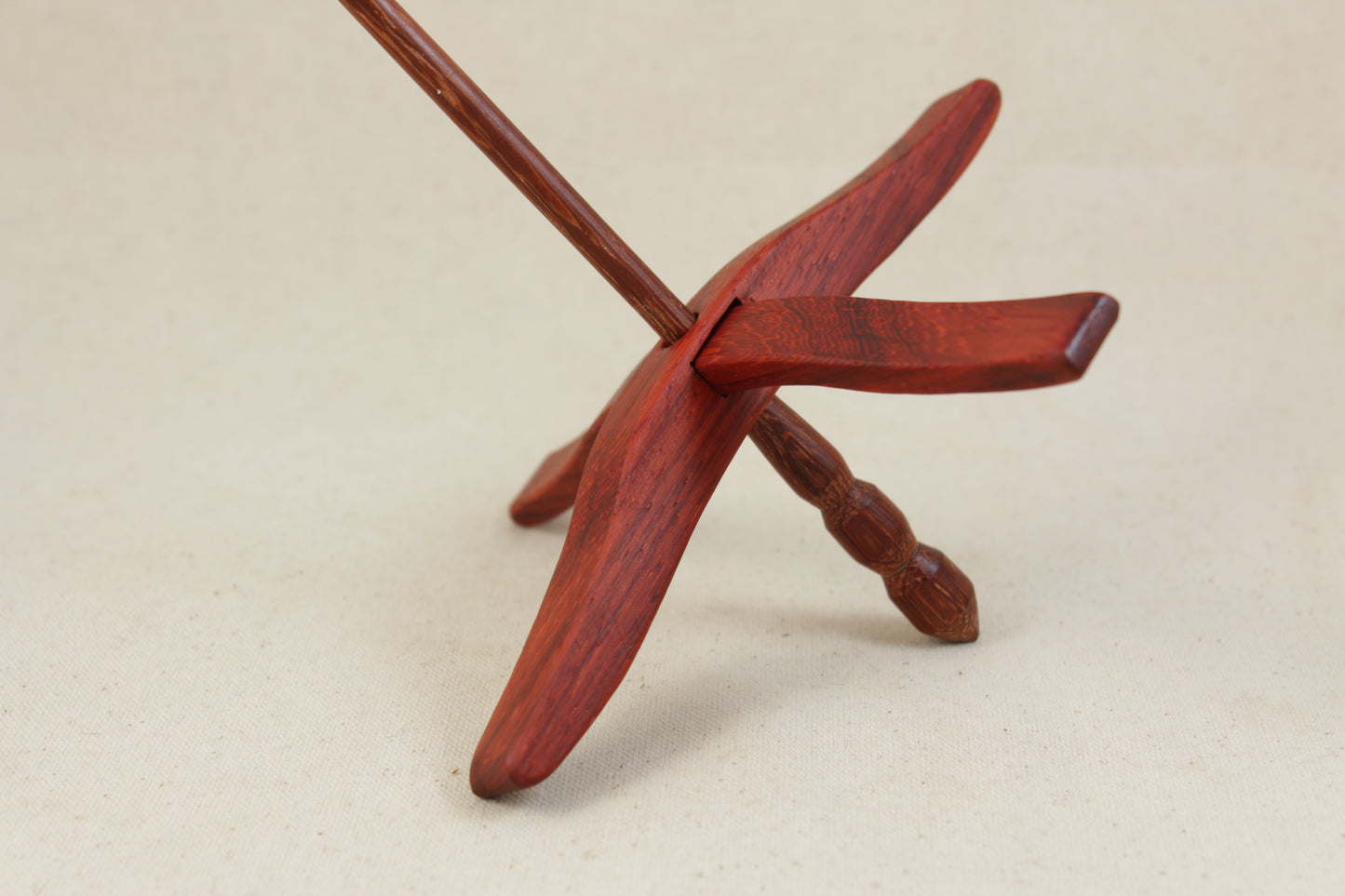 Padauk/Padauk Full Size Glider Turkish Drop Spindle