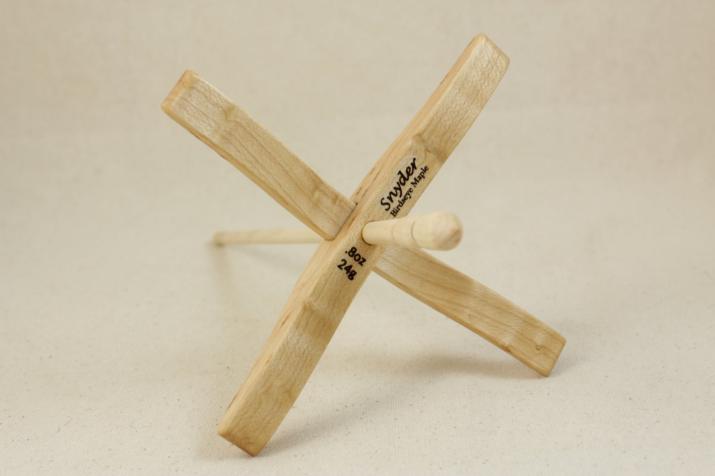 Birdseye Maple Full Size Glider Turkish Drop Spindle