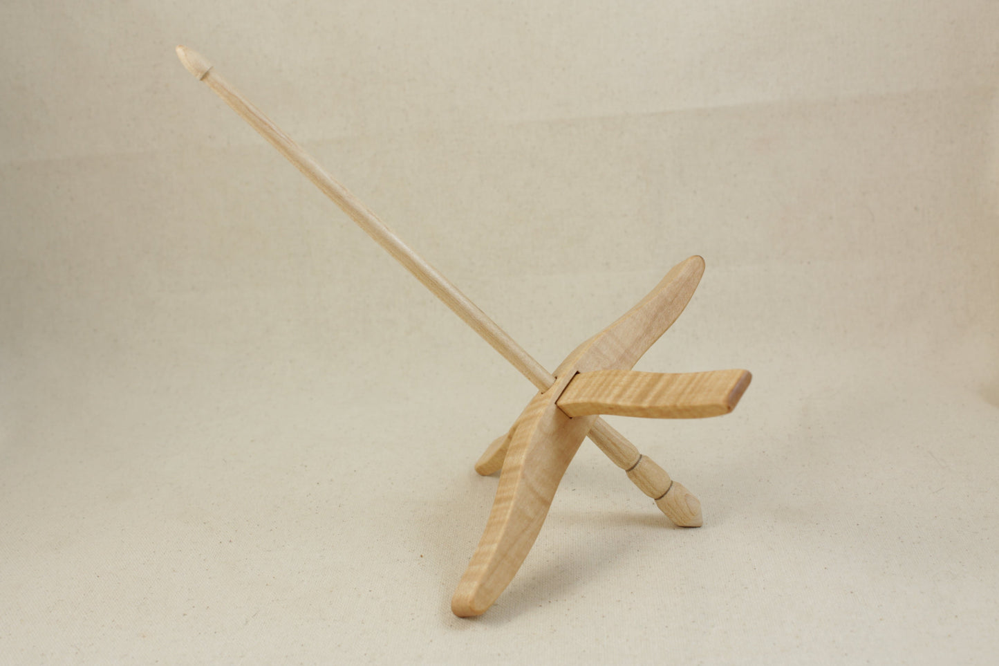 Tiger Maple Full Size Glider Turkish Drop Spindle