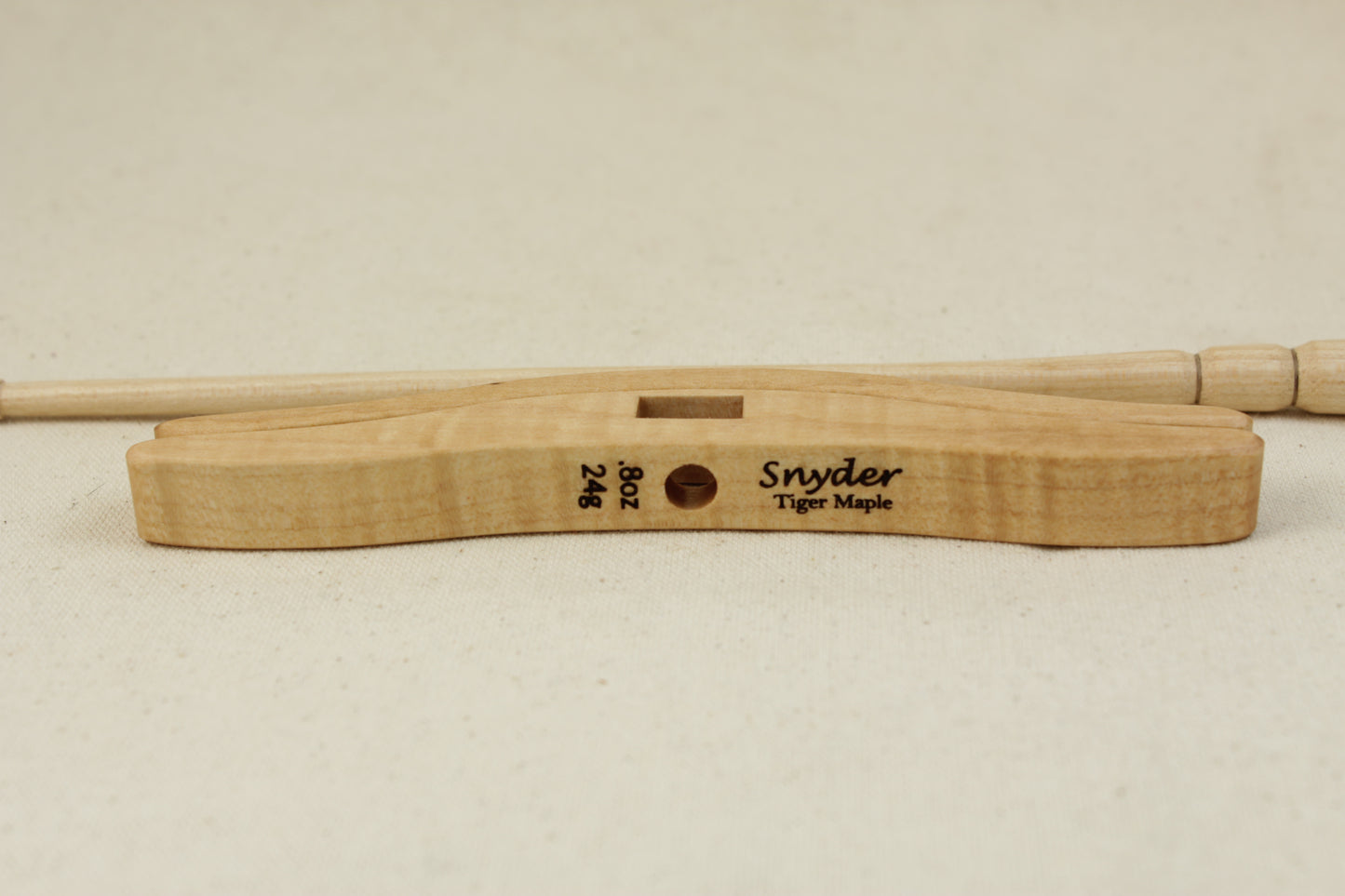 Tiger Maple Full Size Glider Turkish Drop Spindle