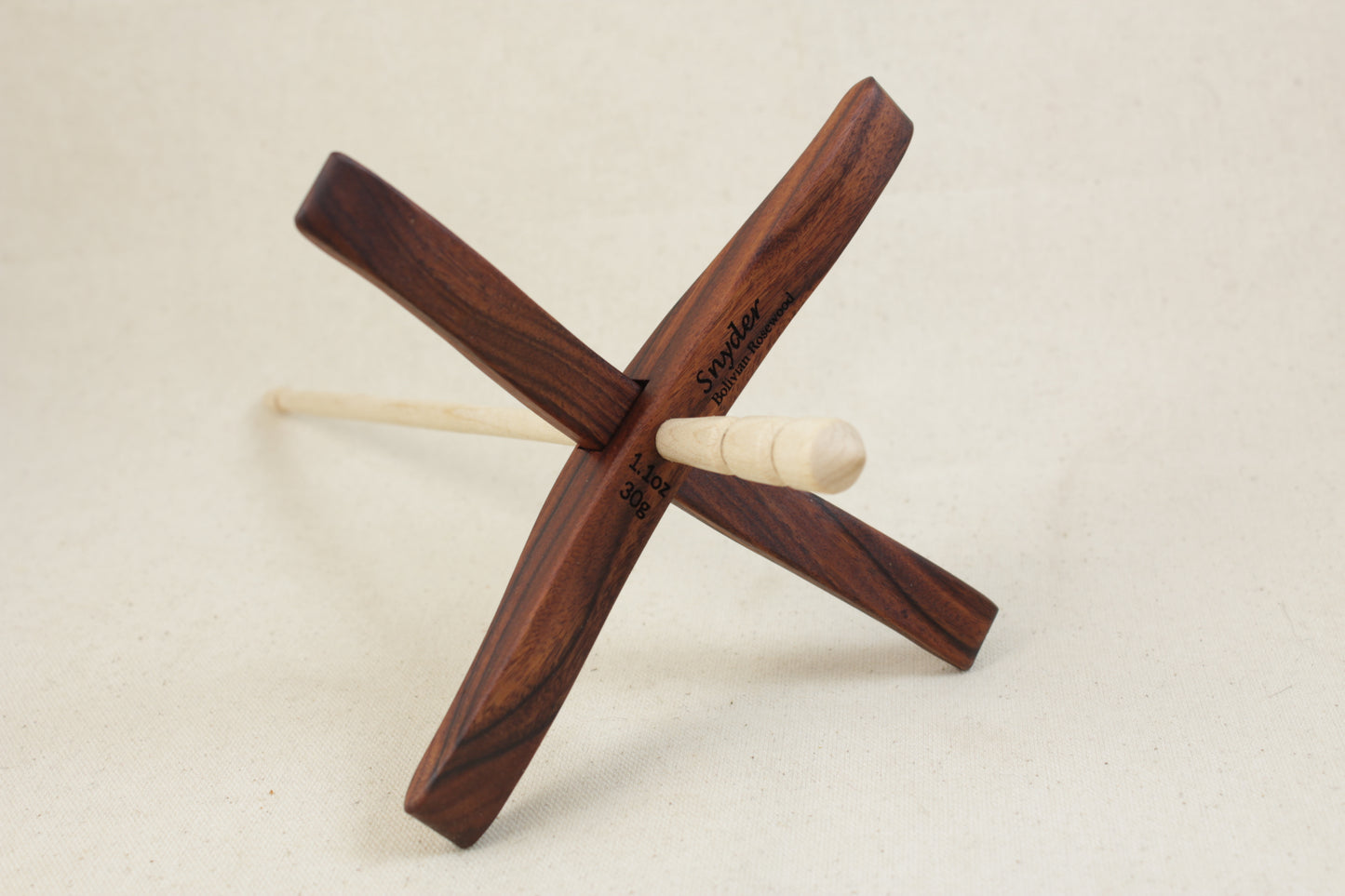 Bolivian Rosewood Full Size Glider Turkish Drop Spindle