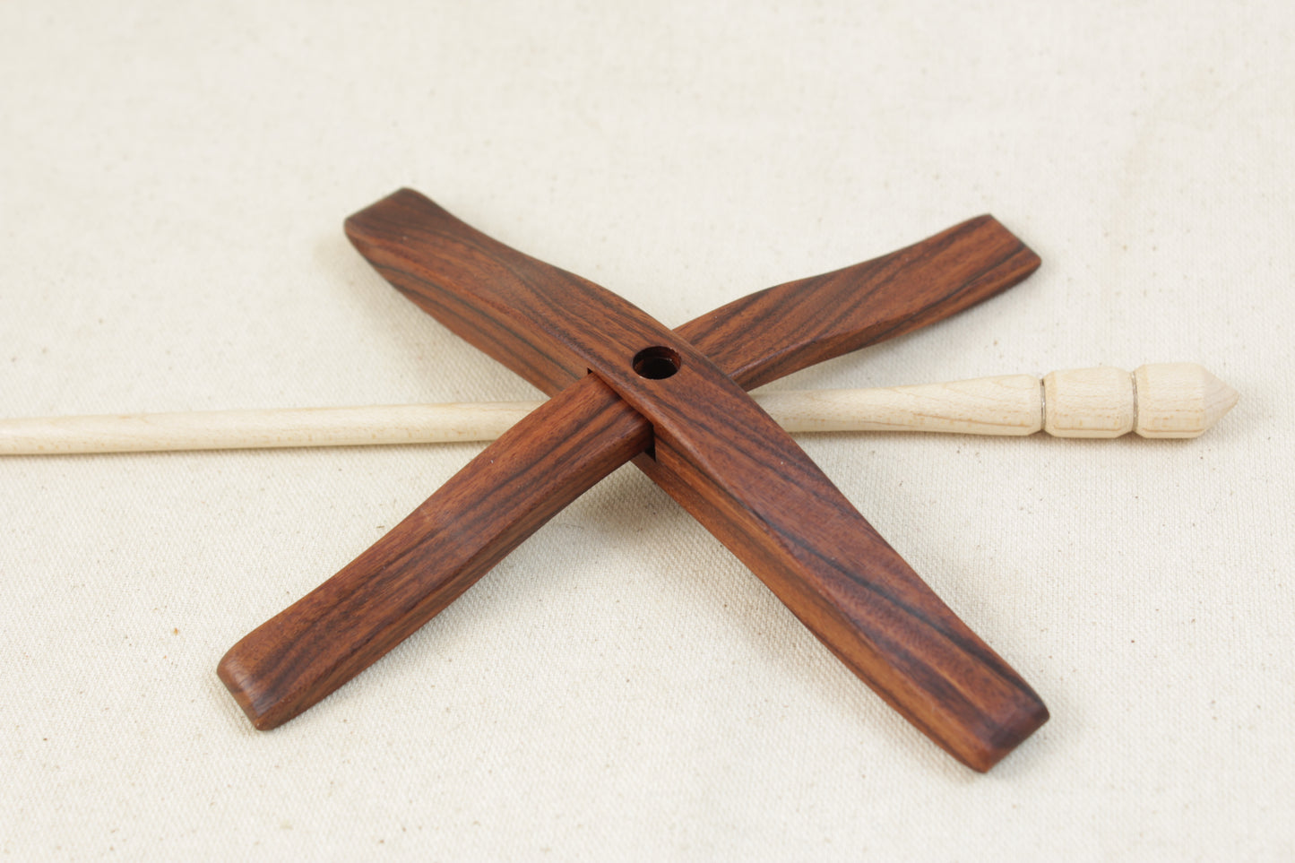 Bolivian Rosewood Full Size Glider Turkish Drop Spindle