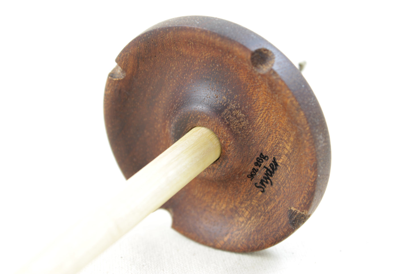 03.23.03 Mahogany Top Whorl Drop Spindle