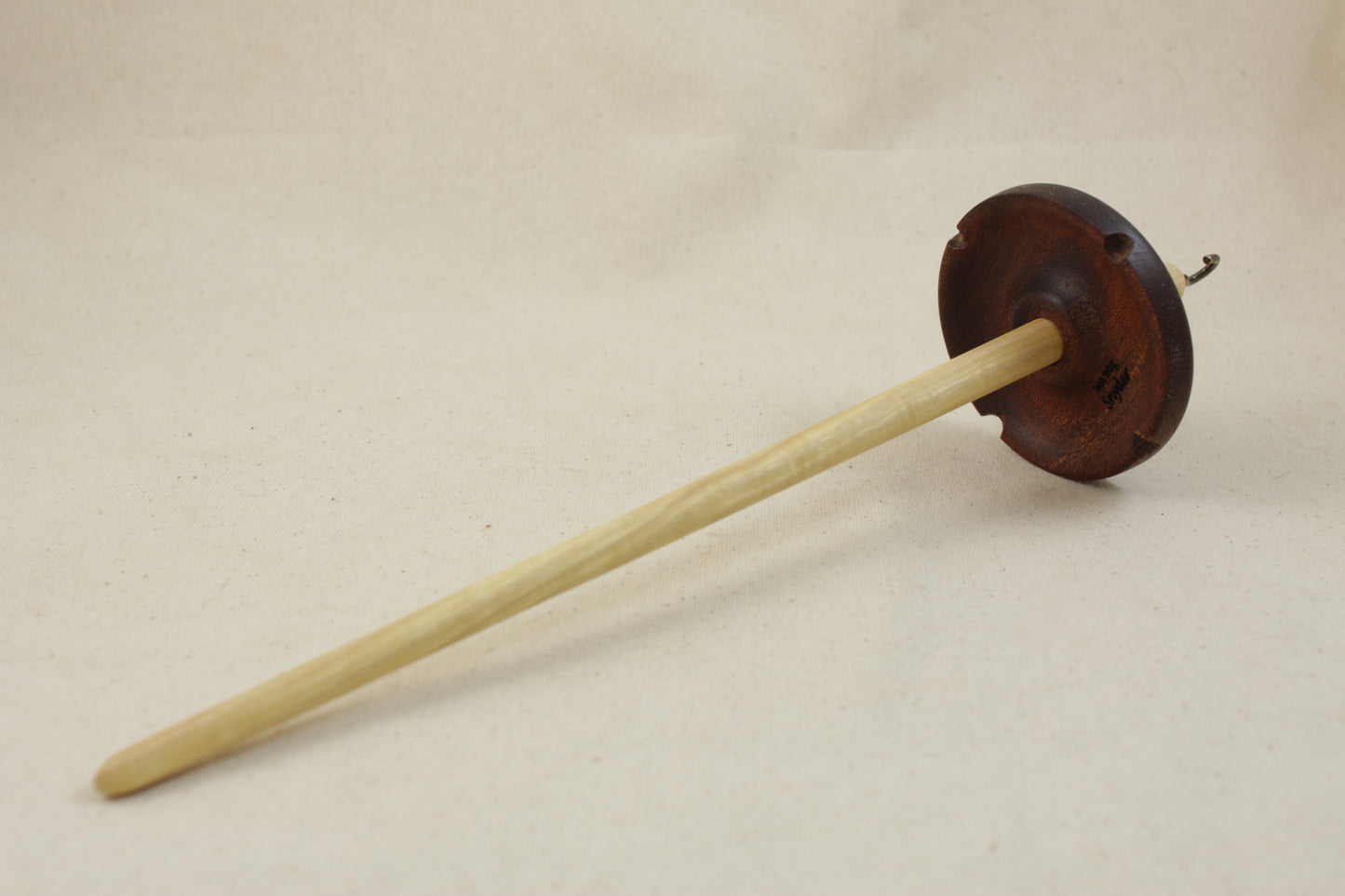 03.23.03 Mahogany Top Whorl Drop Spindle