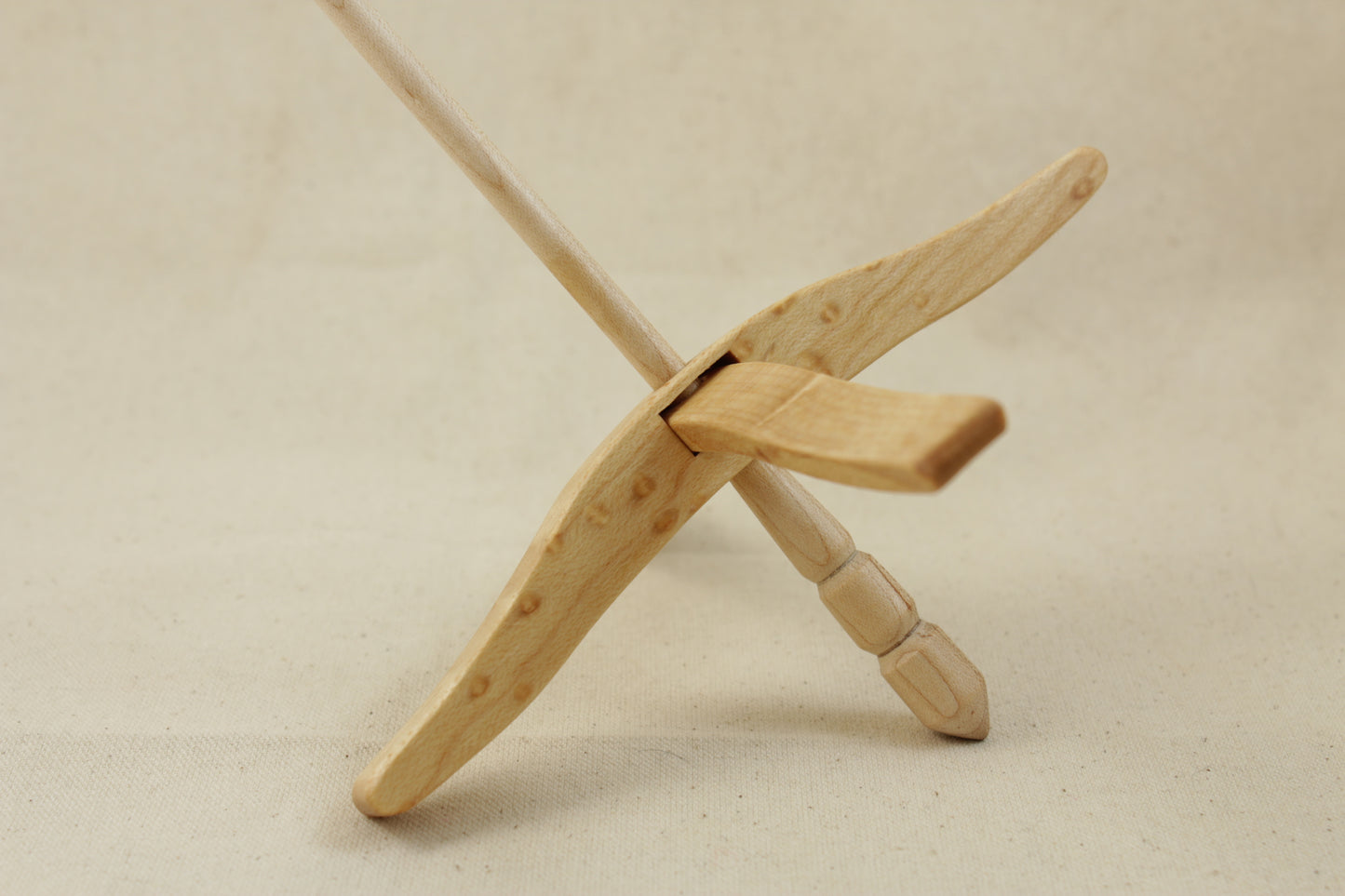 03.23.05 Birdseye Maple Full Size Glider Turkish Drop Spindle