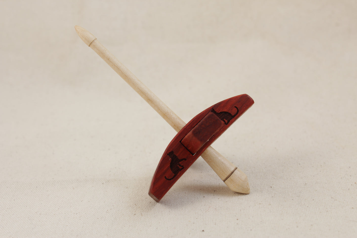 Padauk Mini Apex Turkish Drop Spindle