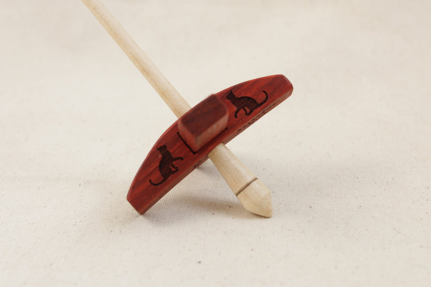 Padauk Mini Apex Turkish Drop Spindle