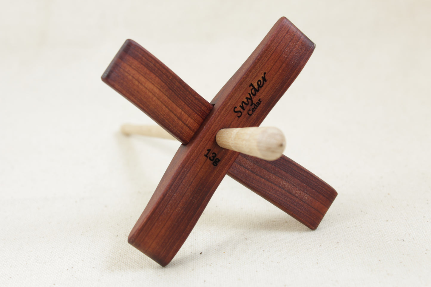 5/8" Aromatic Cedar Mini Glider Turkish Drop Spindle