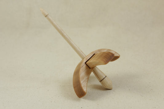 5/8" Tiger Maple Classic Mini Turkish Drop Spindle