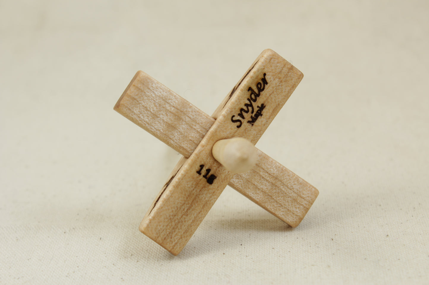 Tiger Maple Mini Apex Turkish Drop Spindle
