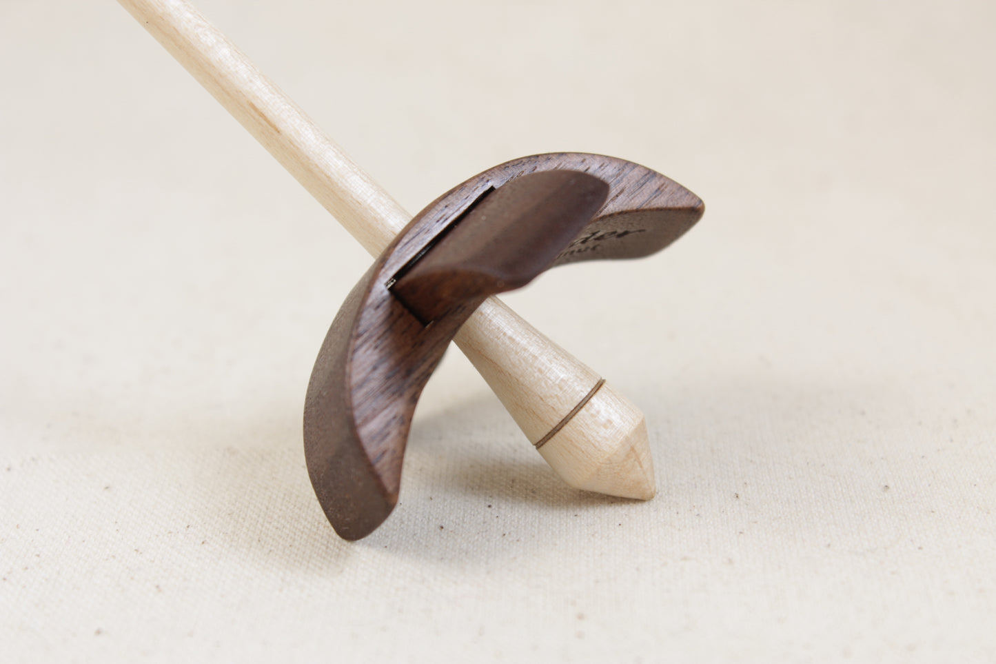 2" Walnut Classic Mini Turkish Drop Spindle
