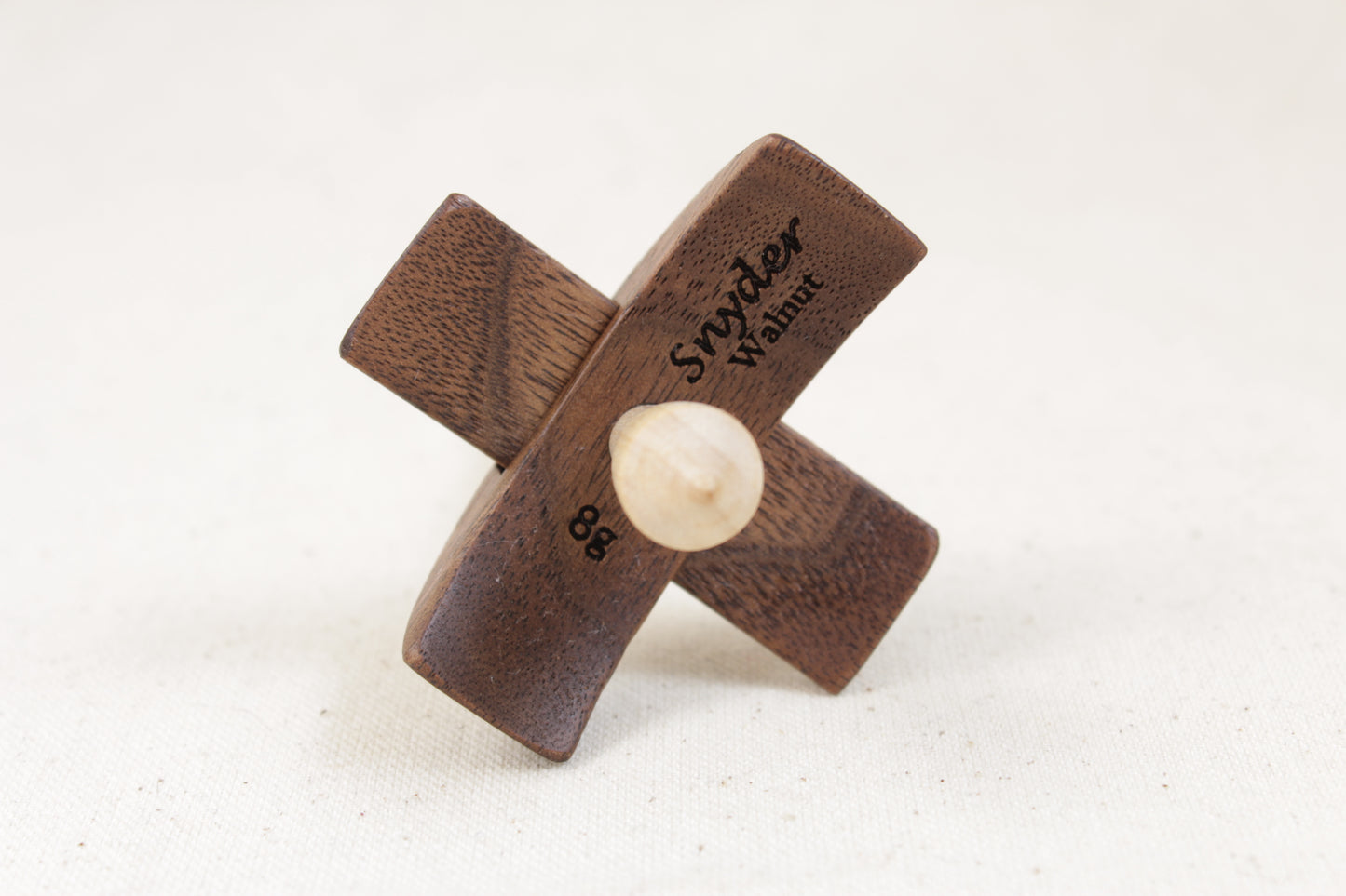 2" Walnut Classic Mini Turkish Drop Spindle