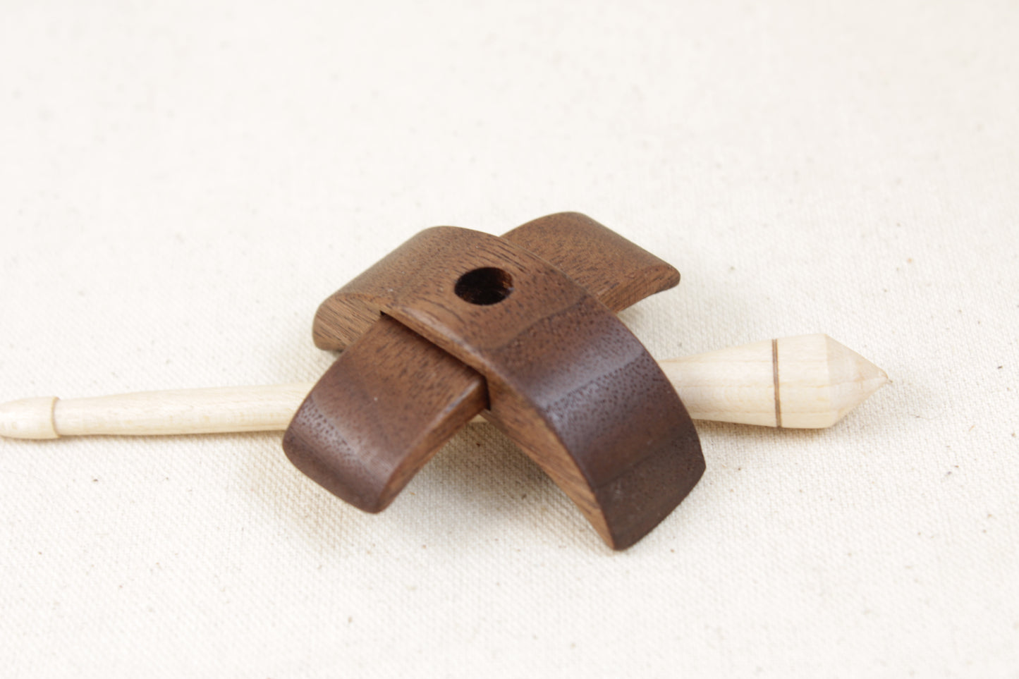 2" Walnut Classic Mini Turkish Drop Spindle