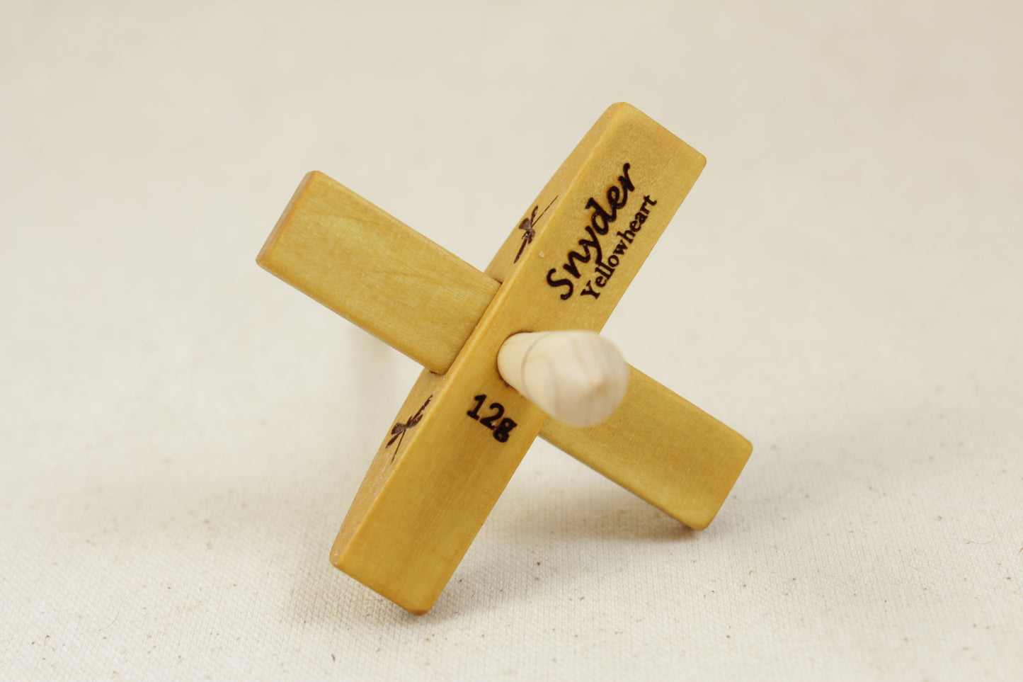 Yellowheart Mini Apex Turkish Drop Spindle