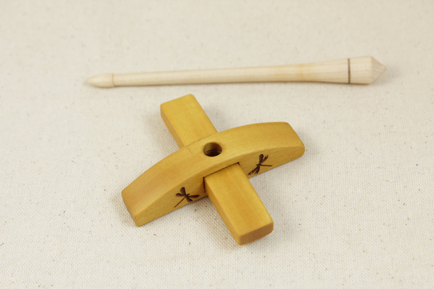 Yellowheart Mini Apex Turkish Drop Spindle