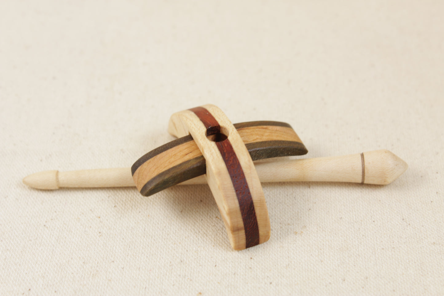 2" Laminated Classic Mini Turkish Drop Spindle