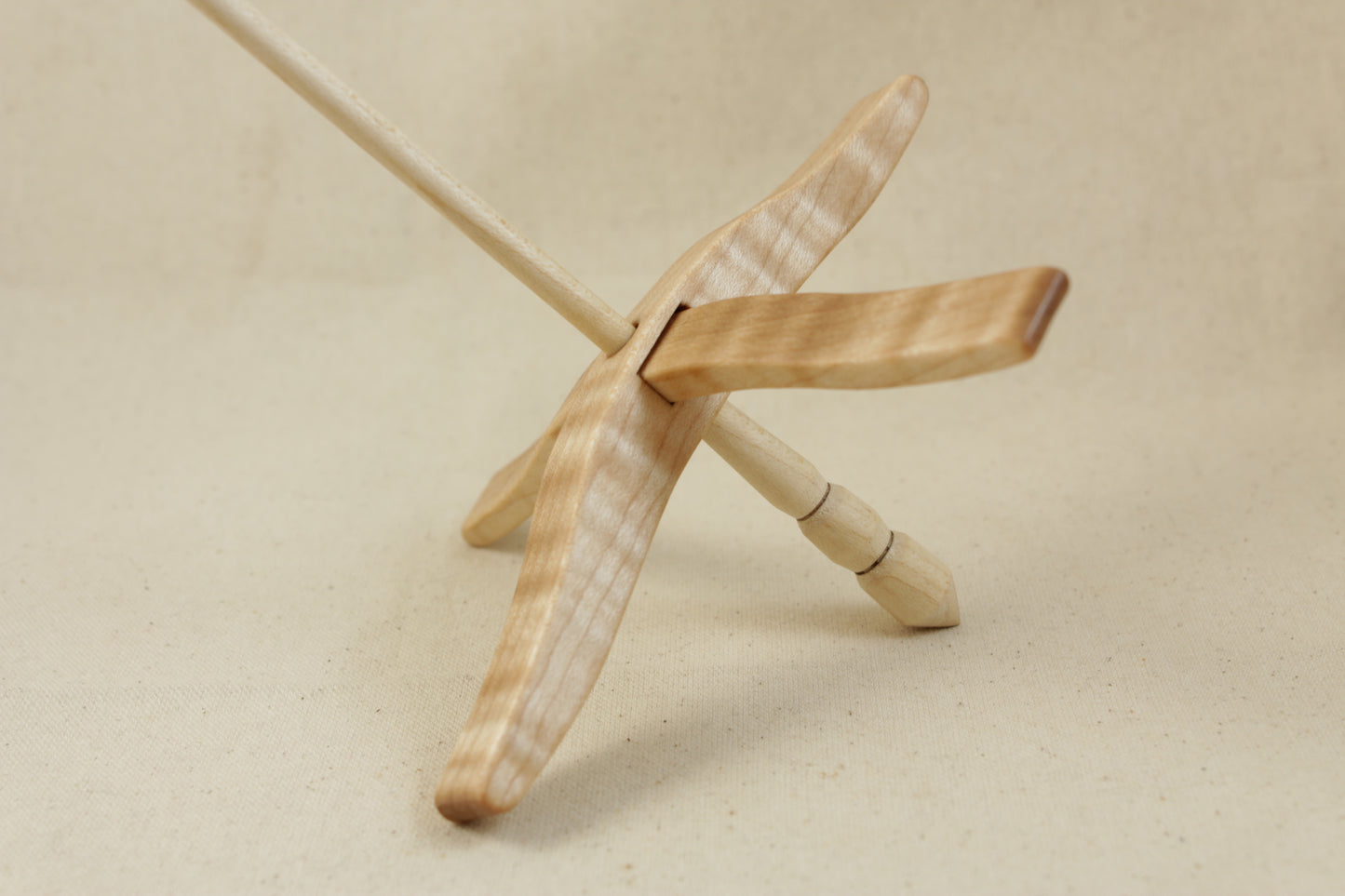 05.14.26 Tiger Maple Full Size Glider Turkish Drop Spindle