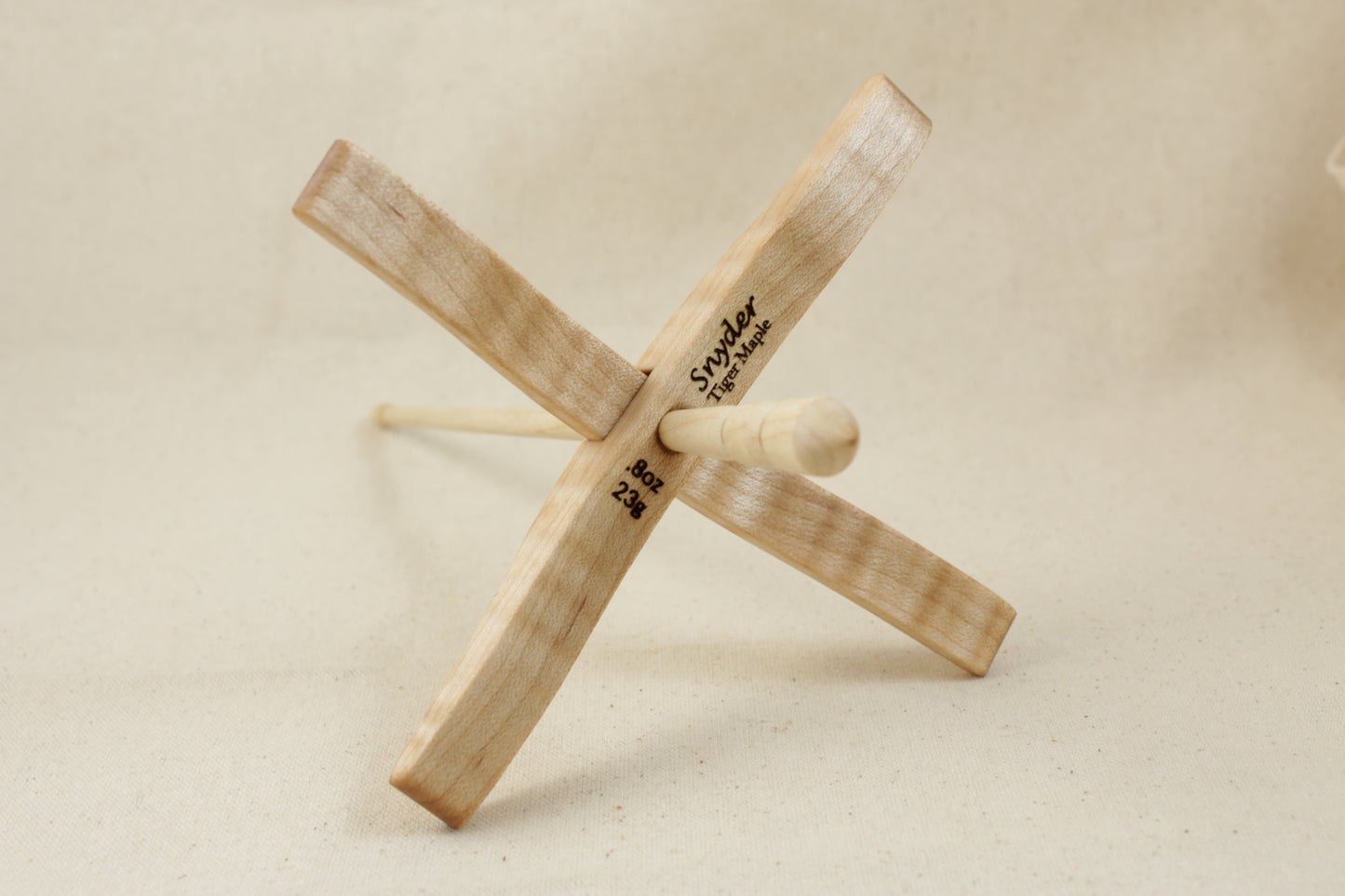 05.14.26 Tiger Maple Full Size Glider Turkish Drop Spindle