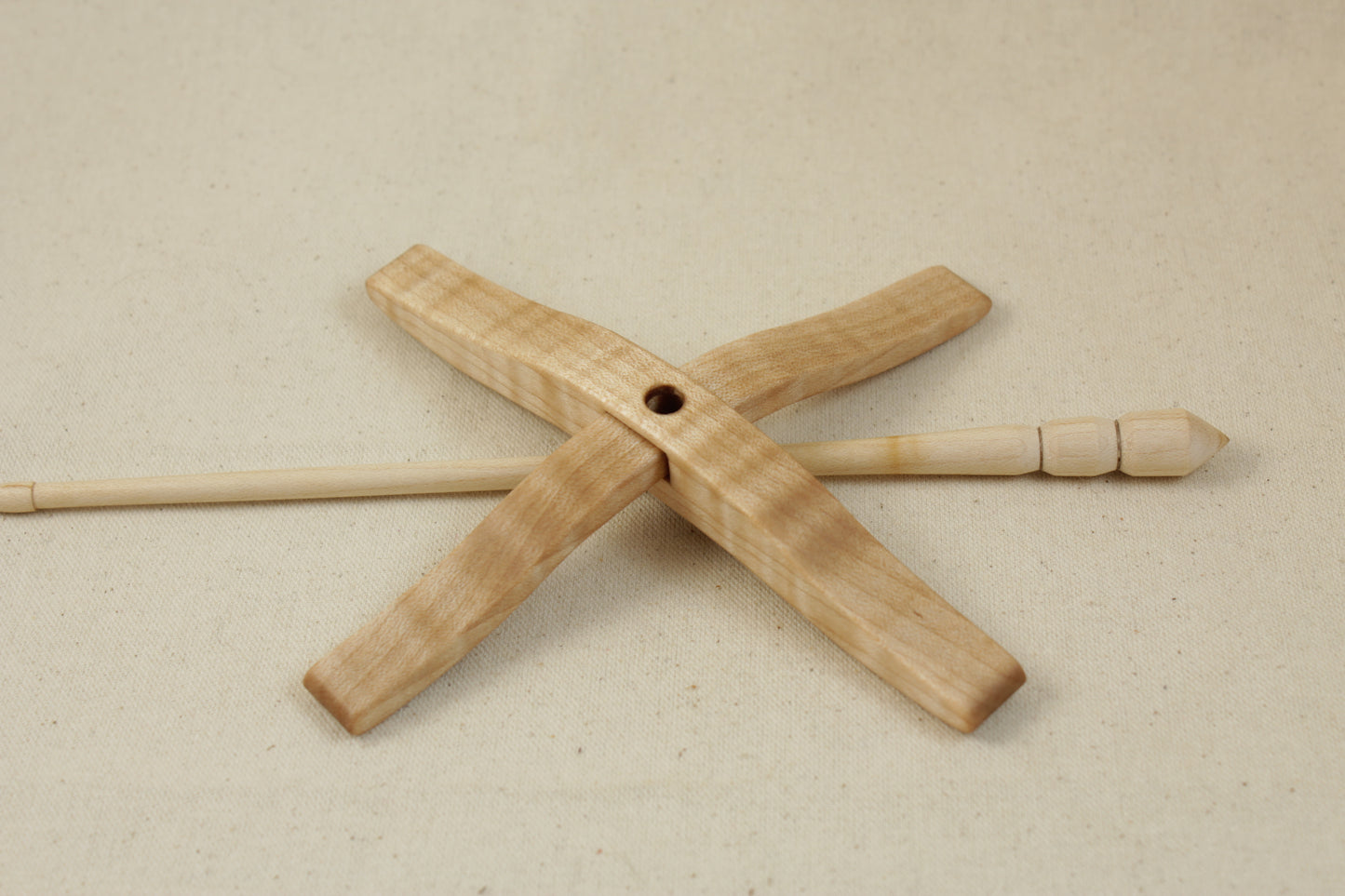 05.14.26 Tiger Maple Full Size Glider Turkish Drop Spindle
