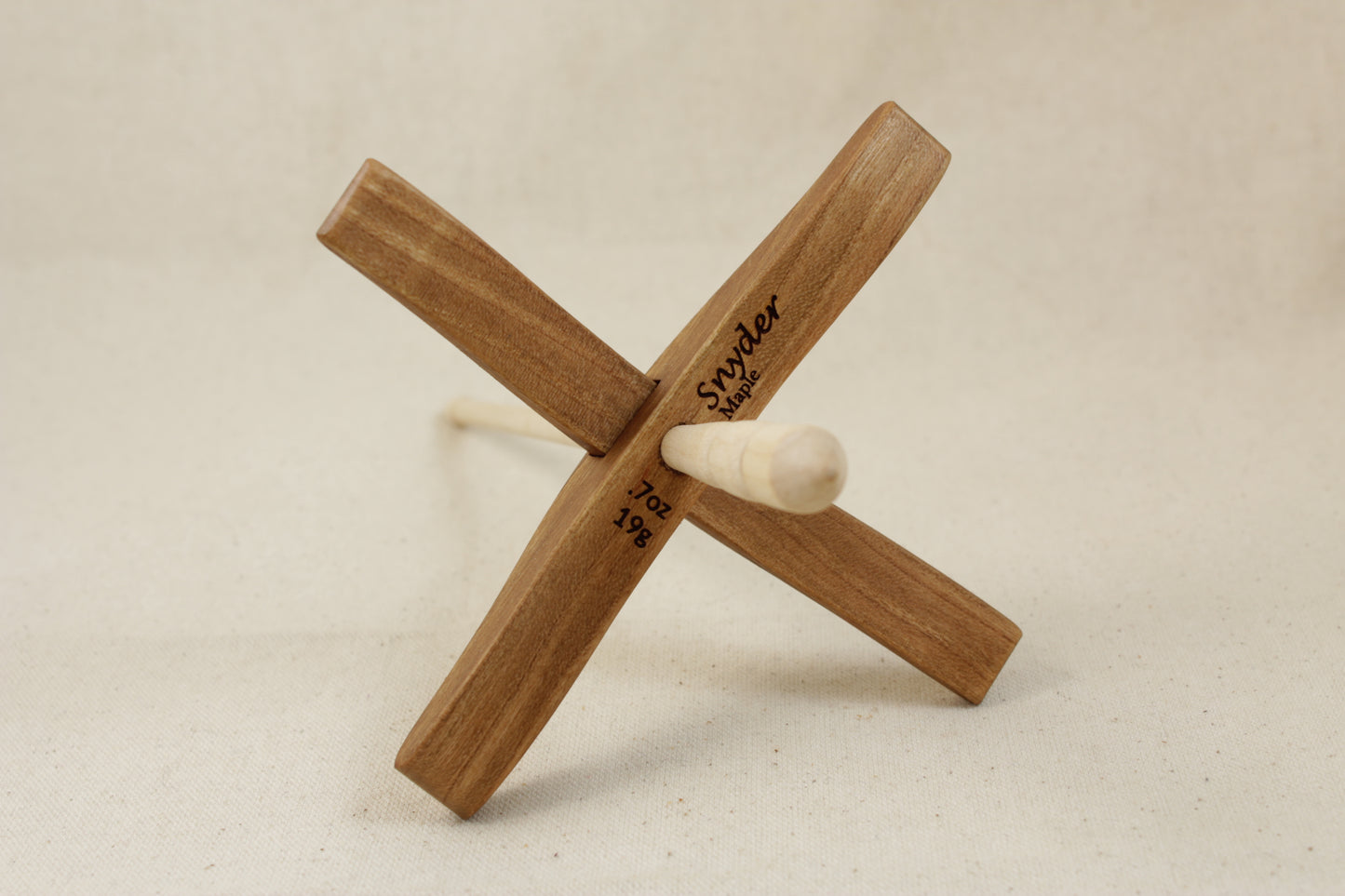 05.15.01 Maple Medium Glider Turkish Drop Spindle