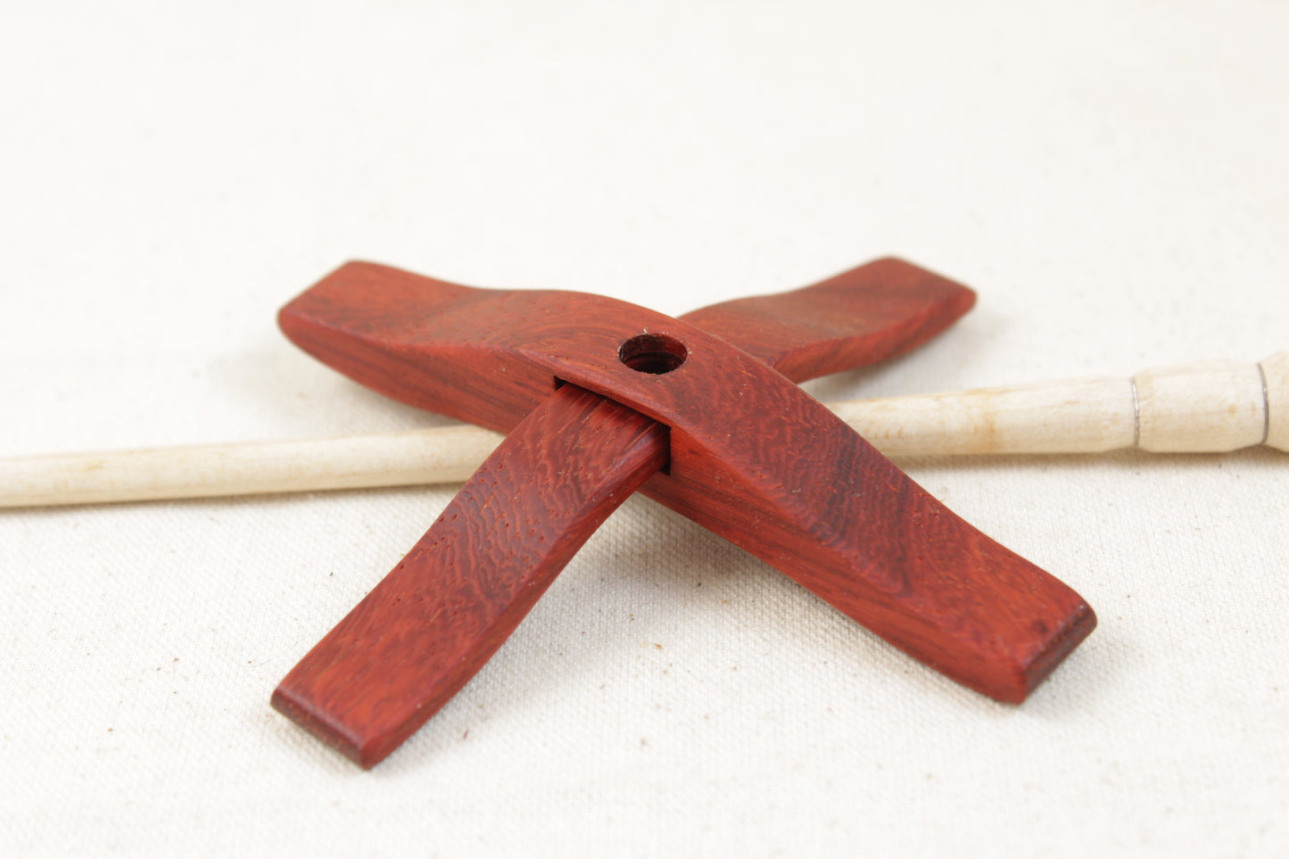 Padauk Mini Glider Turkish Drop Spindle