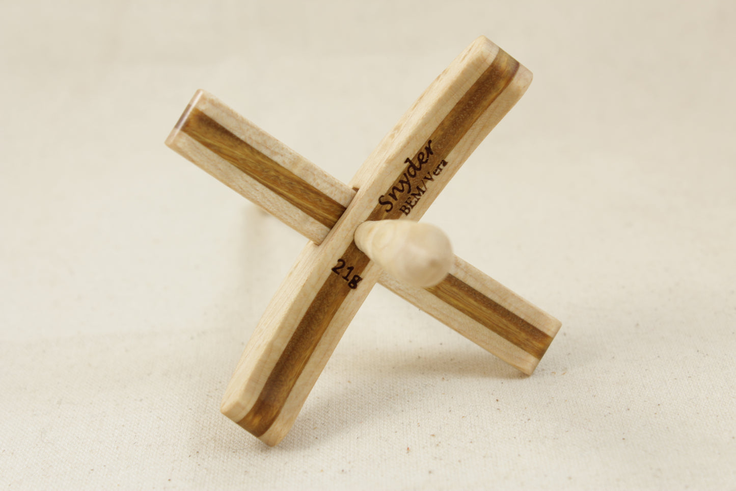 Birdseye Maple/Vera Lil' Standard Turkish Drop Spindle